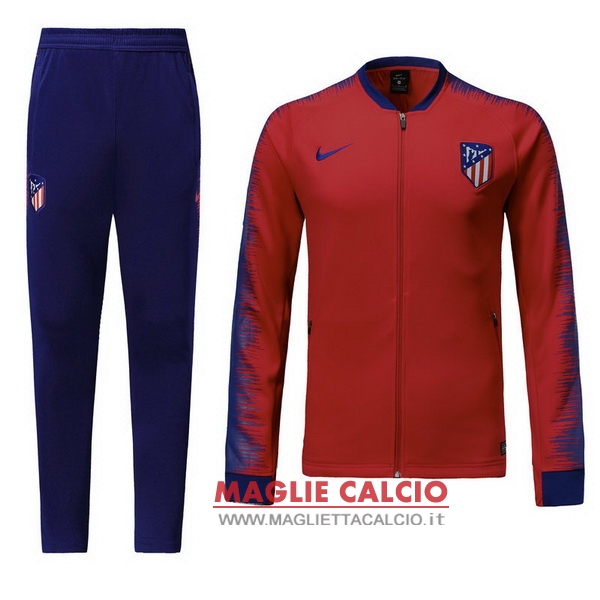 nuova atletico madrid insieme completo rosso giacca 2018-2019