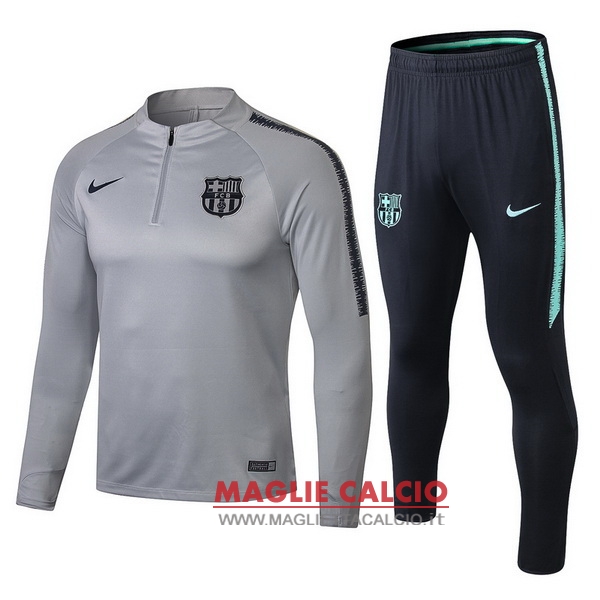 nuova barcelona set completo gris blu giacca 2018-2019