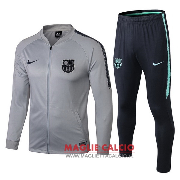 nuova barcelona set completo gris luce giacca 2018-2019
