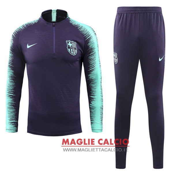 nuova barcelona set completo verde purpureo giacca 2018-2019