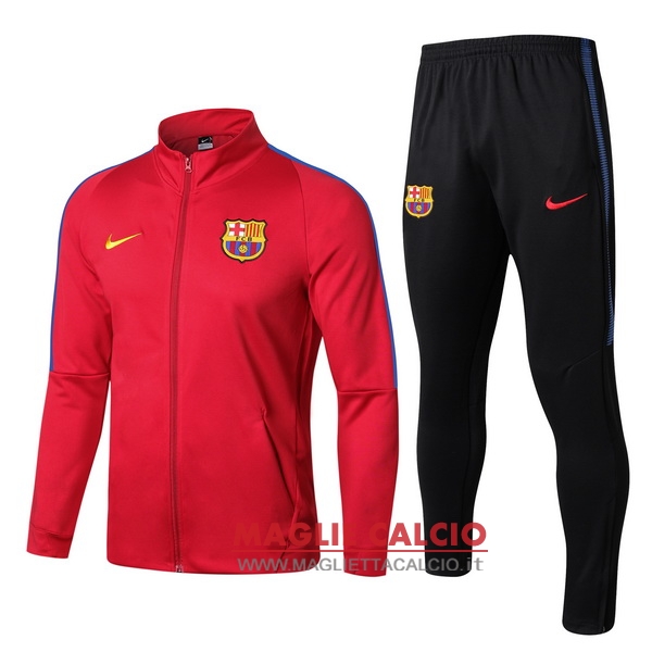 nuova barcelona insieme completo rosso nero blu giacca 2017-2018