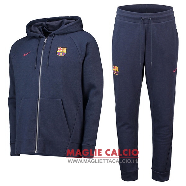 nuova barcelona set completo blu grigio giacca 2018-2019