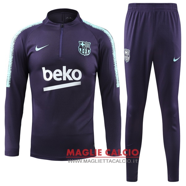 nuova barcelona set completo blu porpora giacca 2018-2019