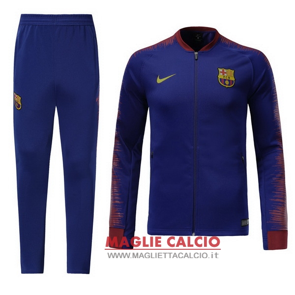 nuova barcelona set completo blu rosso giacca 2018-2019