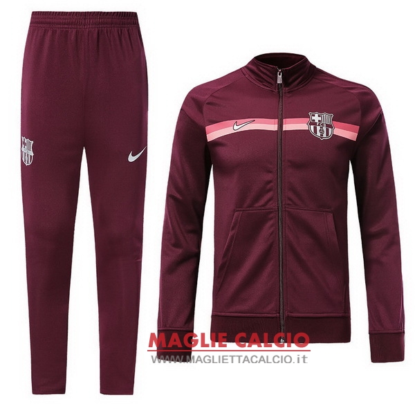nuova barcelona set completo rosso rosa giacca 2018-2019