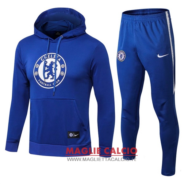 nuova chelsea insieme completo bianco blu navy giacca 2018-2019