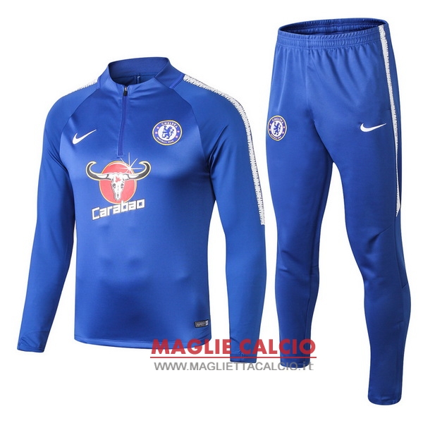 nuova chelsea insieme completo blu luce giacca 2018-2019