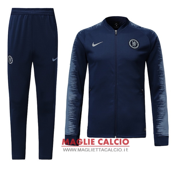 nuova chelsea insieme completo blu navy giacca 2018-2019