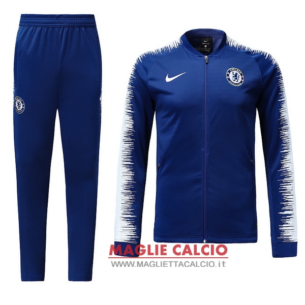 nuova chelsea insieme completo blu giacca 2018-2019