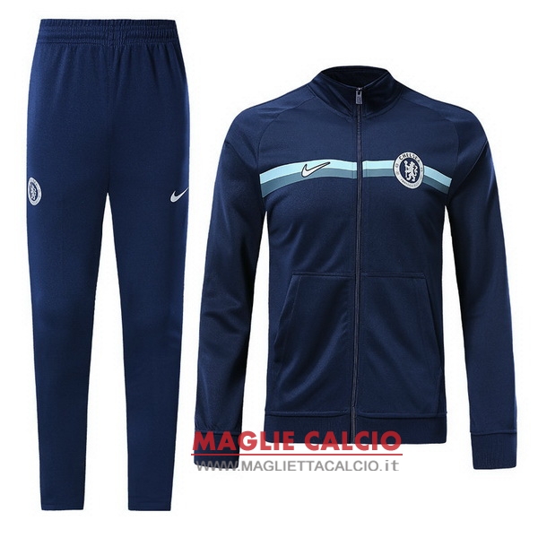 nuova chelsea insieme completo navy blu giacca 2018-2019