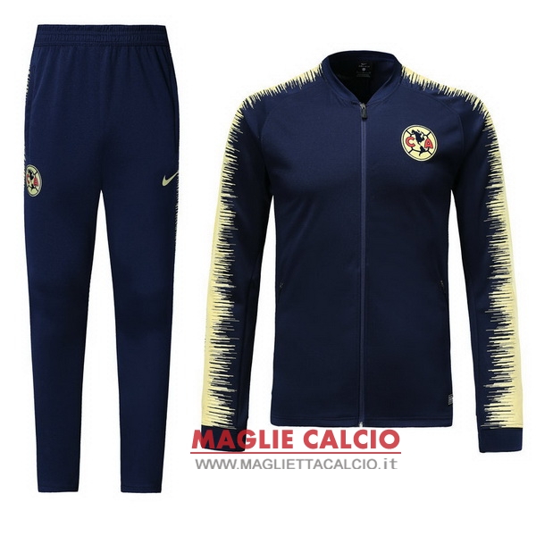 nuova club america insieme completo blu giacca 2018-2019