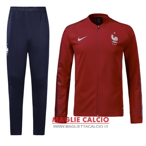 nuova france insieme completo rosso giacca 2018