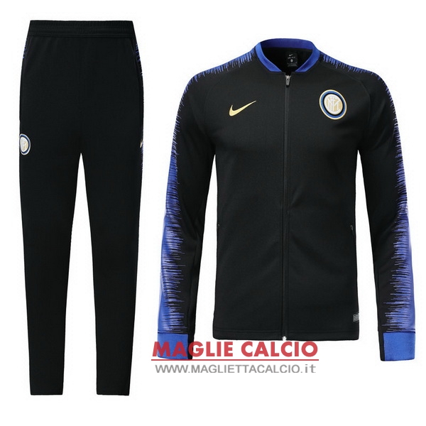 nuova inter milan insieme completo nero blu giacca 2018-2019