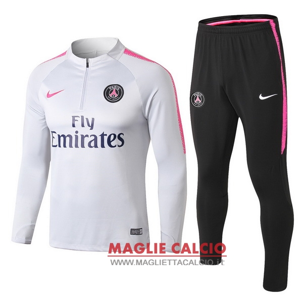 nuova paris saint germain insieme completo gris giacca 2018-2019