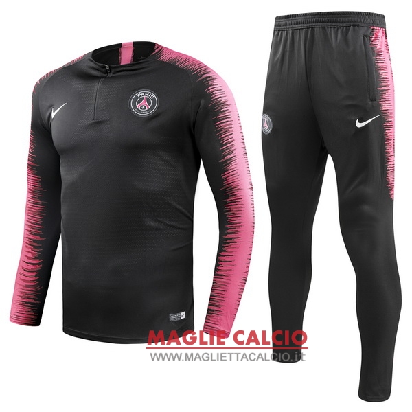 nuova paris saint germain insieme completo nero rosa marino giacca 2018-2019