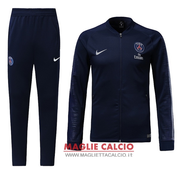 nuova paris saint germain insieme completo blu navy giacca 2018-2019