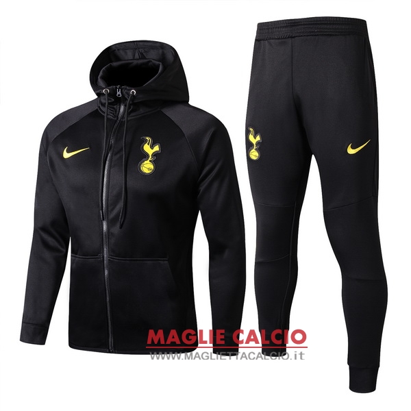 nuova tottenham hotspur set completo nero giacca 2017-2018