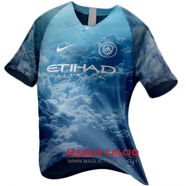 ea sport divisione magliette manchester city 2018-2019 blu