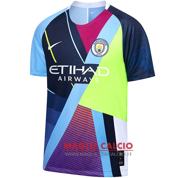 nuova edizione commemorativa magliette manchester city 2019-2020 blu luce