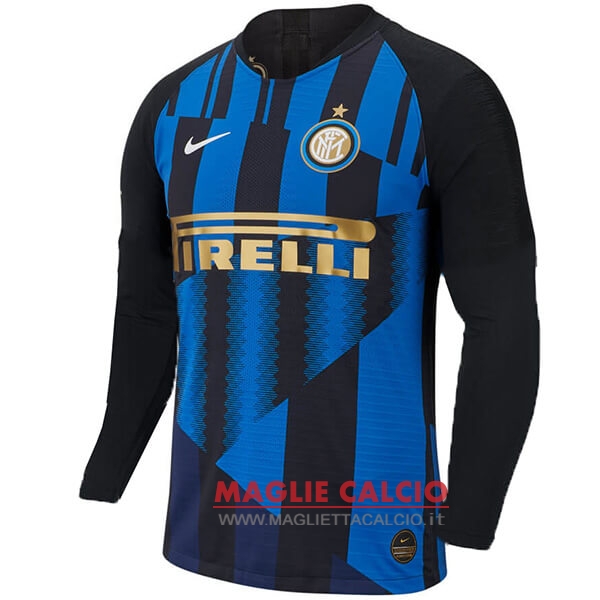 nuova edizione commemorativa divisione magliette manica lunga inter milan 20th blu