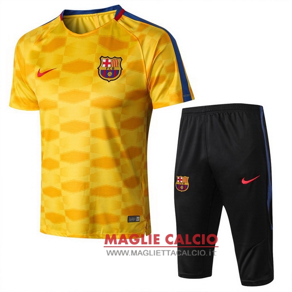 nuova formazione set completo divisione magliette barcelona 2017-2018 giallo