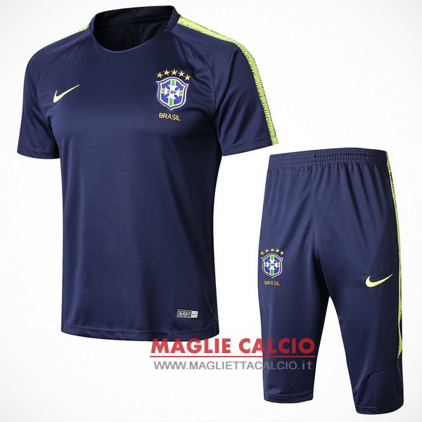 nuova formazione set completo divisione magliette brasile 2018 blu
