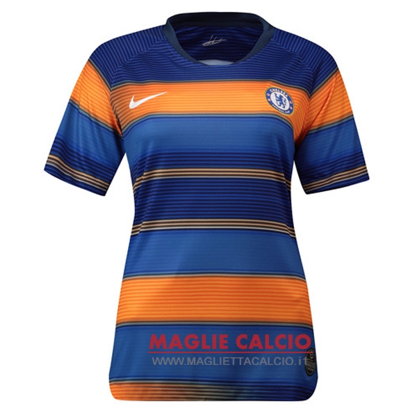 nuova magliette chelsea formazione 2019-2020 blu arancione