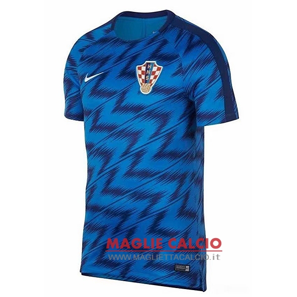 nuova formazione divisione magliette croazia 2018 blu