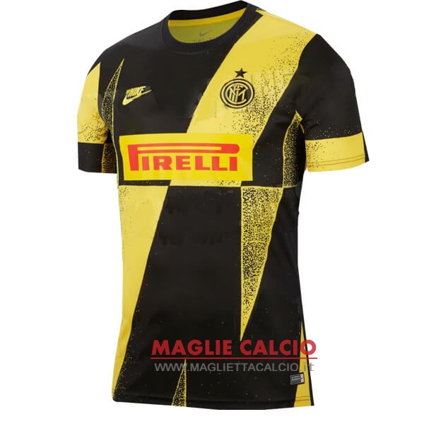 nuova magliette inter milan formazione 2019-2020 giallo nero