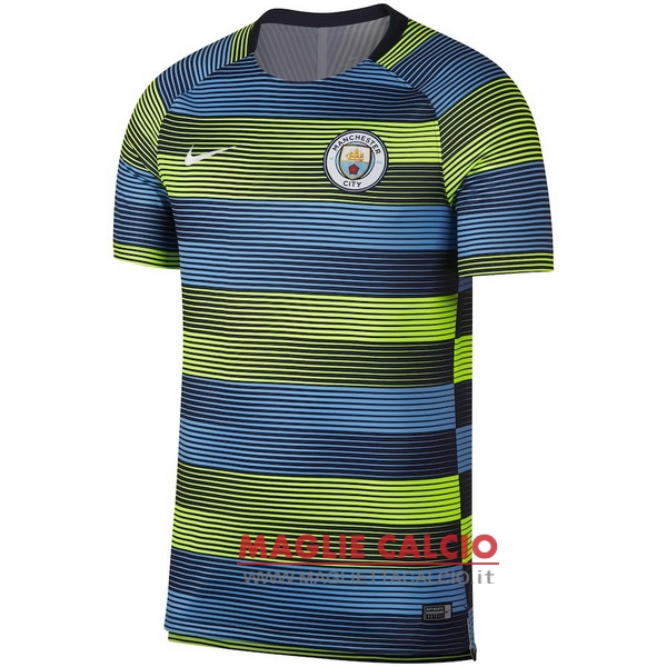 nuova magliette manchester city formazione 2018-2019 blu verde