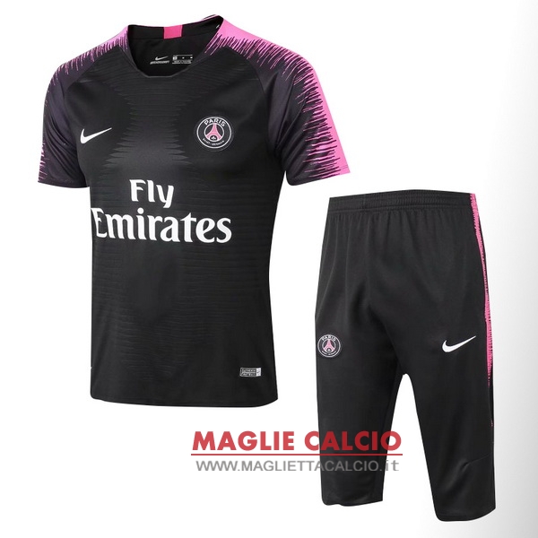 nuova formazione set completo divisione magliette paris saint germain 2018-2019 nero