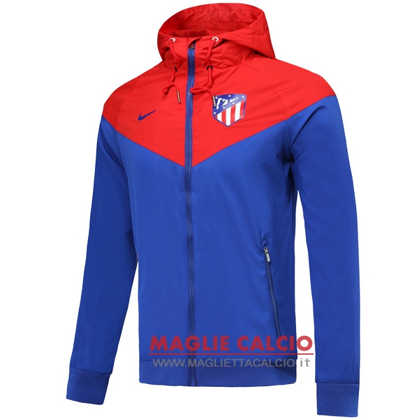 nuova atletico madrid giacca a vento 2018-2019 blu rosso