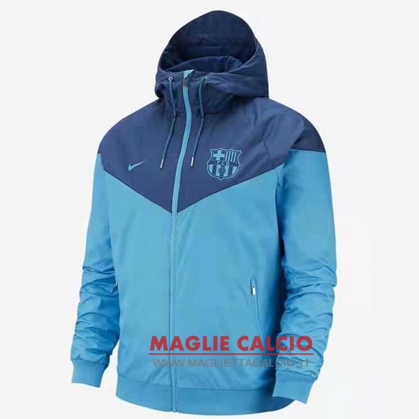 barcelona blu luce nuova giacca a vento 2019-2020