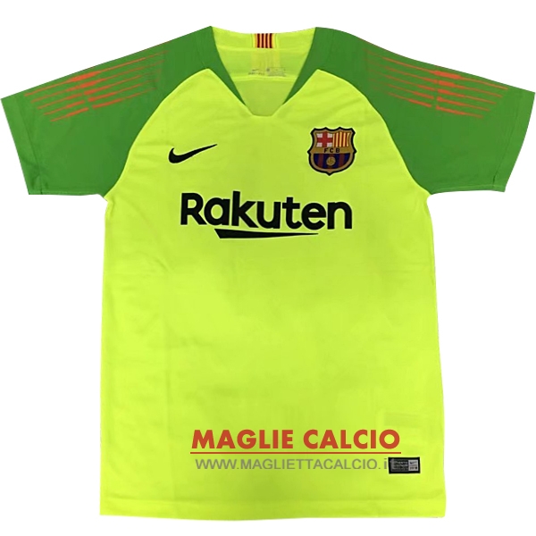 nuova portiere divisione magliette barcelona 2018-2019 verde