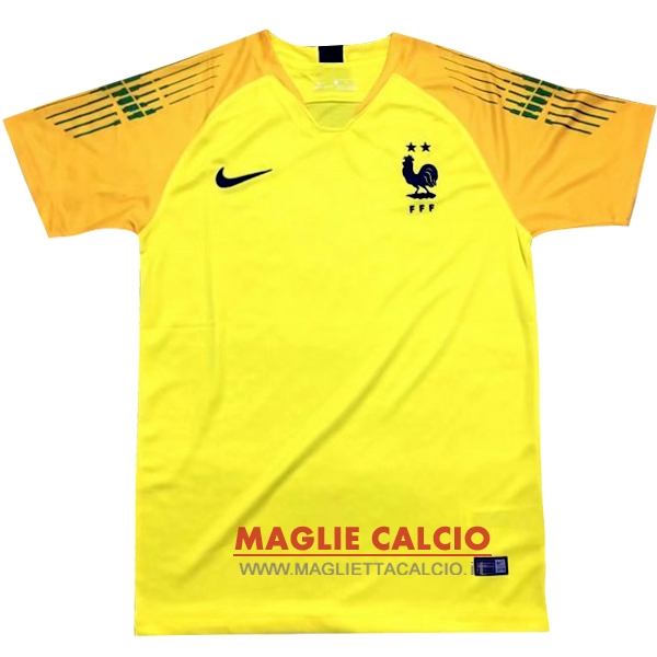nuova portiere divisione magliette francia 2018 giallo