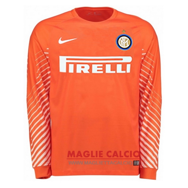 nuova manica lunga portiere inter milan 2017-2018 arancione