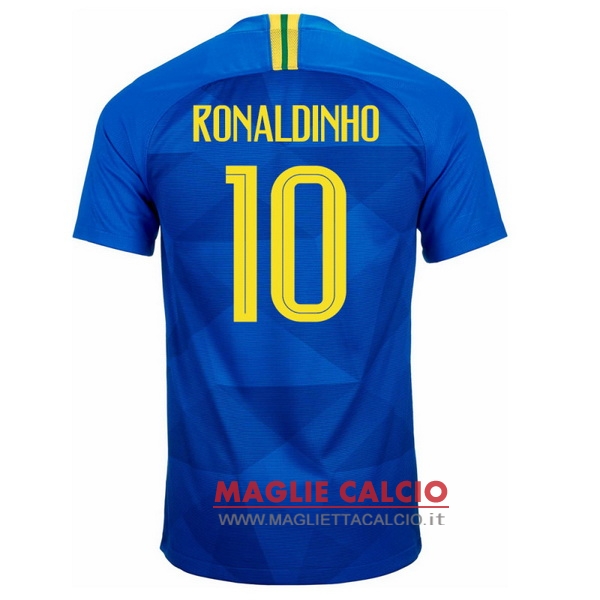 maglietta brasile 2018 ronaldinho 10 seconda