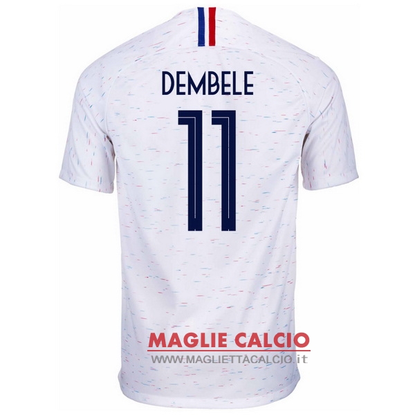 nuova maglietta francia 2018 dembele 11 seconda