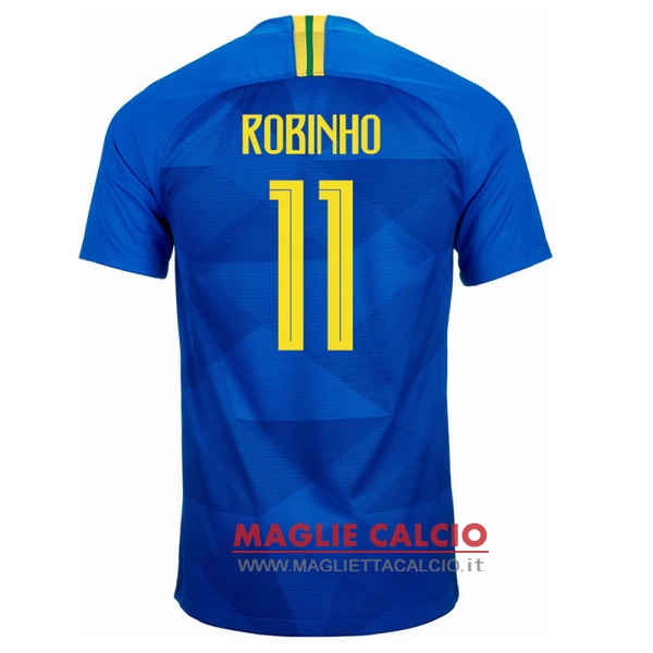 maglietta brasile 2018 robinho 11 seconda