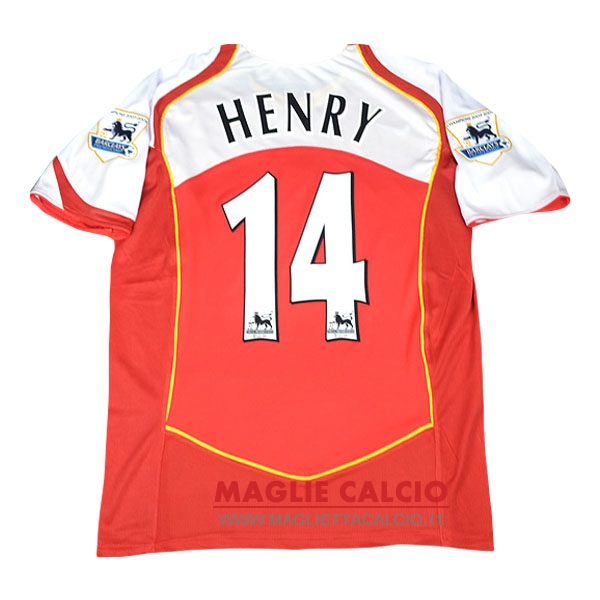 nuova Henry prima magliette arsenal retro 2004-2005