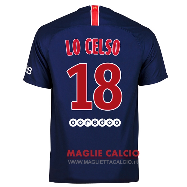 nuova maglietta paris saint germain 2018-2019 lo celso 18 prima