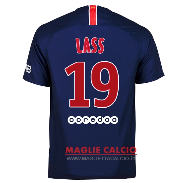 nuova maglietta paris saint germain 2018-2019 lass 19 prima