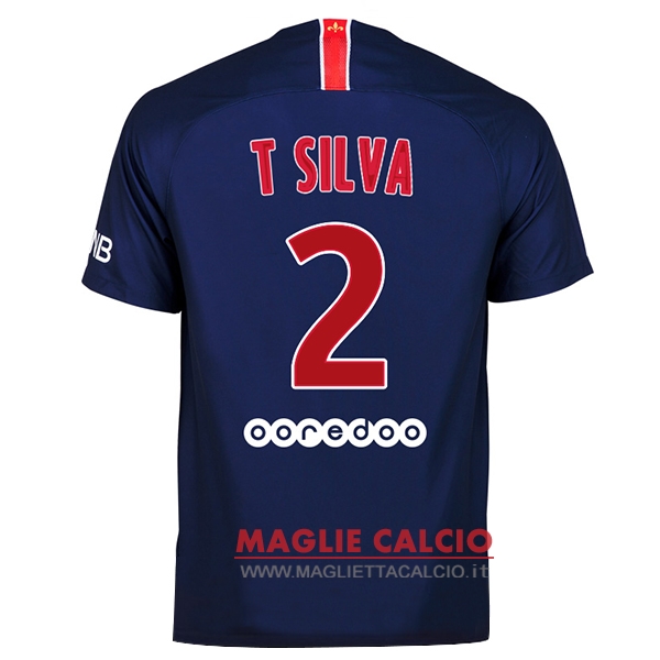 nuova maglietta paris saint germain 2018-2019 t silva 2 prima