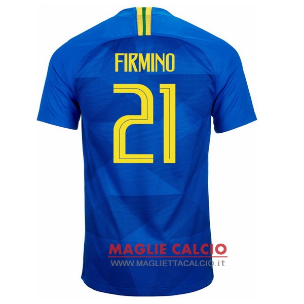 maglietta brasile 2018 firmino 21 seconda