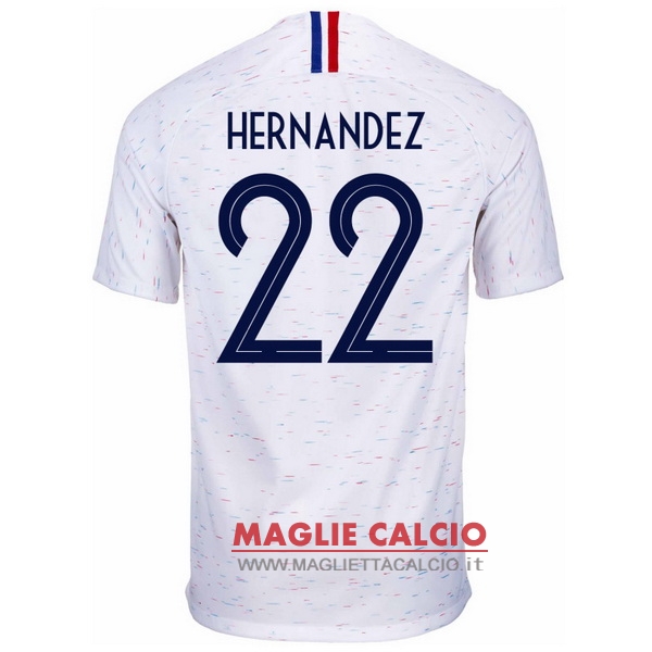nuova maglietta francia 2018 hernandez 22 seconda