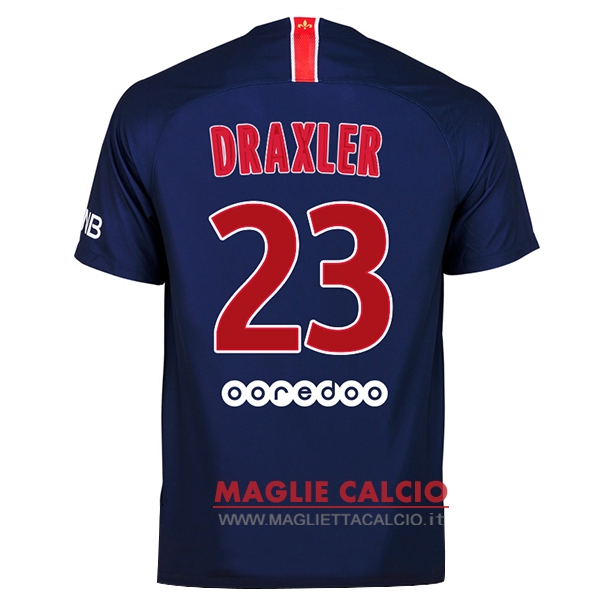 nuova maglietta paris saint germain 2018-2019 draxler 23 prima