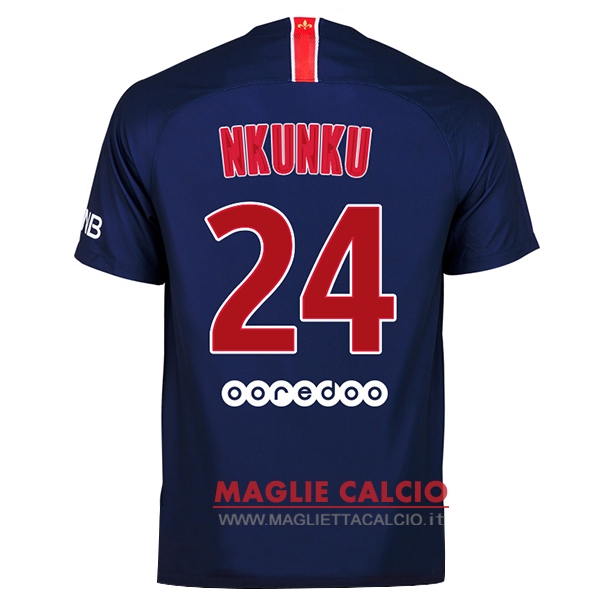 nuova maglietta paris saint germain 2018-2019 nkunku 24 prima