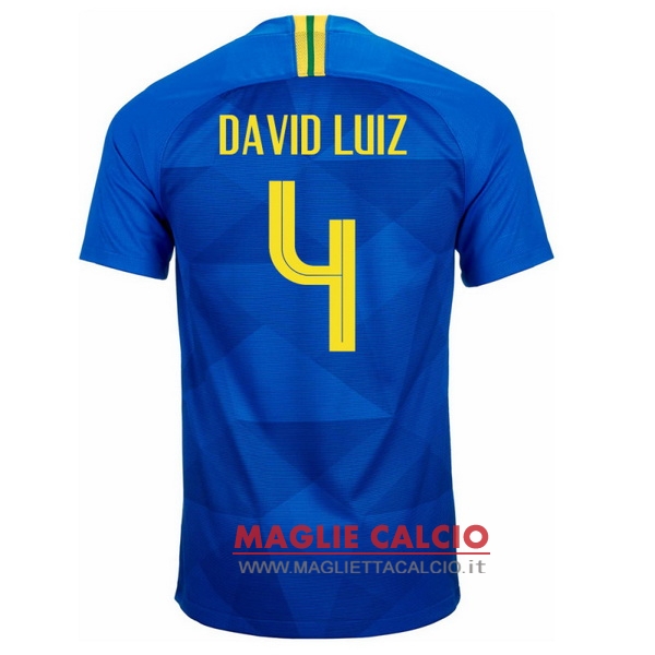 maglietta brasile 2018 david luiz 4 seconda