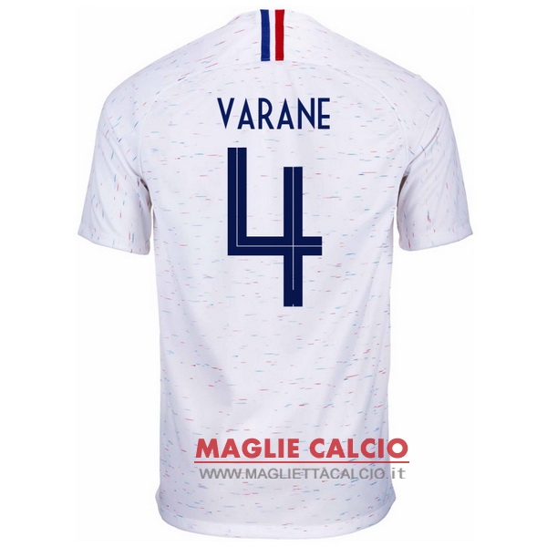 nuova maglietta francia 2018 varane 4 seconda