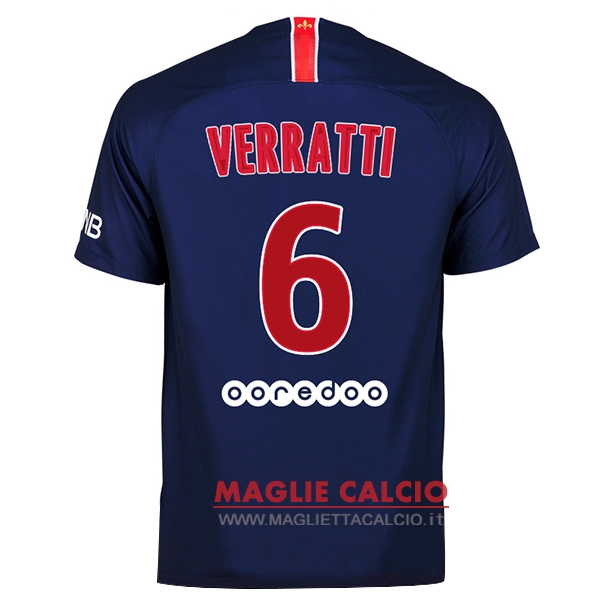 nuova maglietta paris saint germain 2018-2019 verratti 6 prima